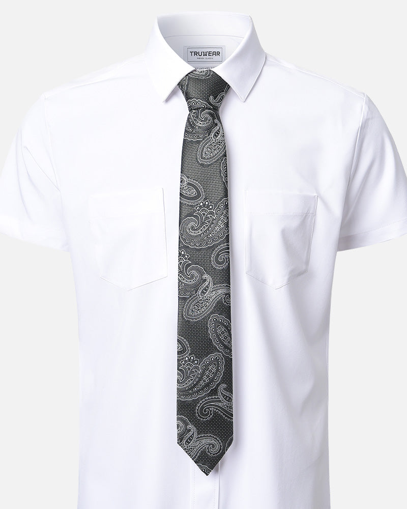 Immortal Paisley Tie Black