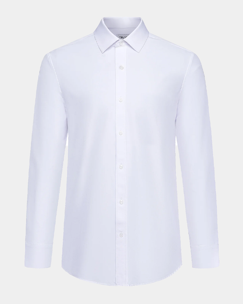 White Long Sleeve Men's Dress Shirt