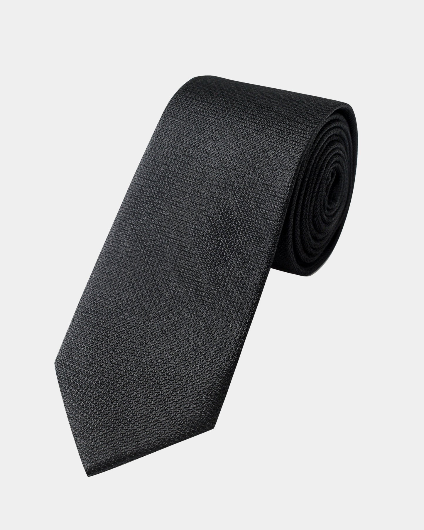 Elite Silk Tie Geometric Pattern Black