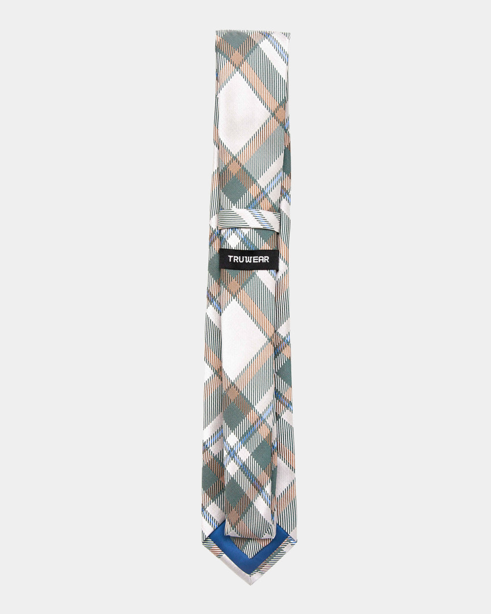 Immortal Crème Green Plaid Tie