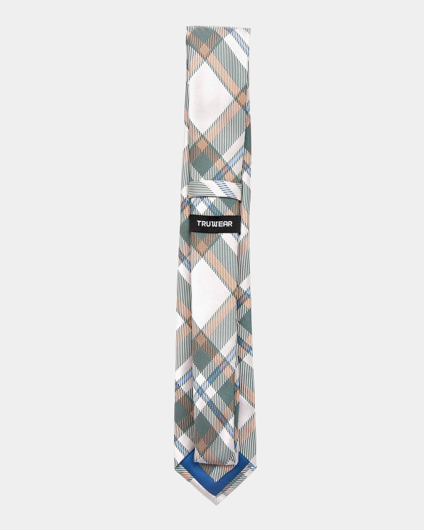 Immortal Crème Green Plaid Tie