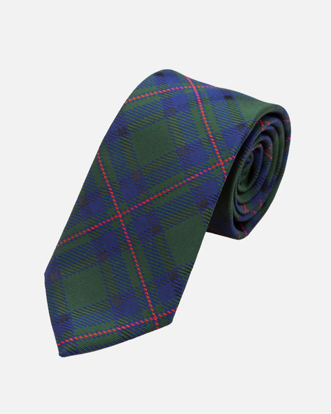 Immortal Tartan Dark Green Tie