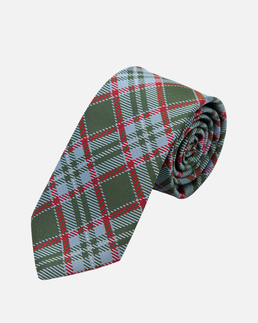 Immortal Tartan Cream Red Tie