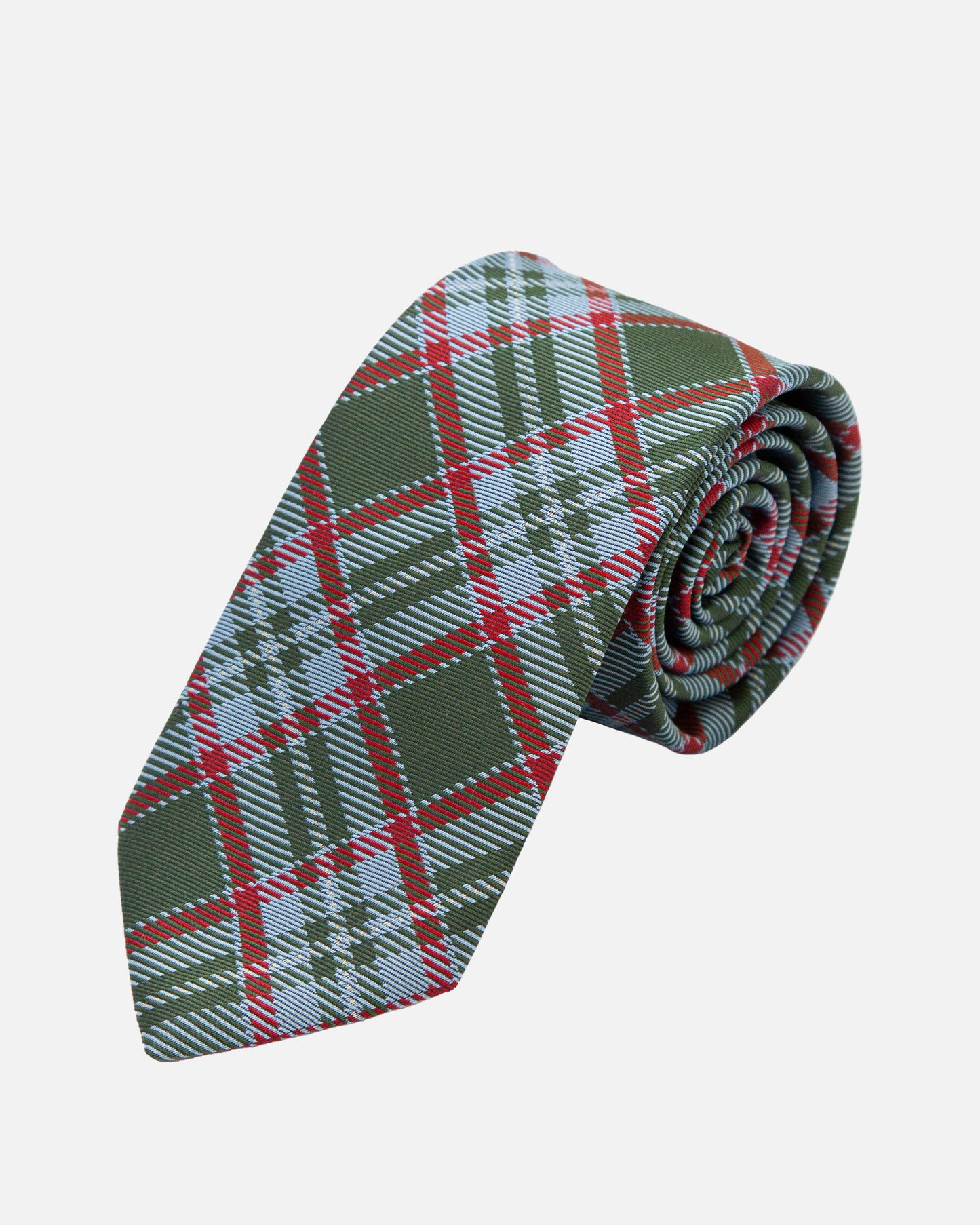 Immortal Tartan Cream Red Tie