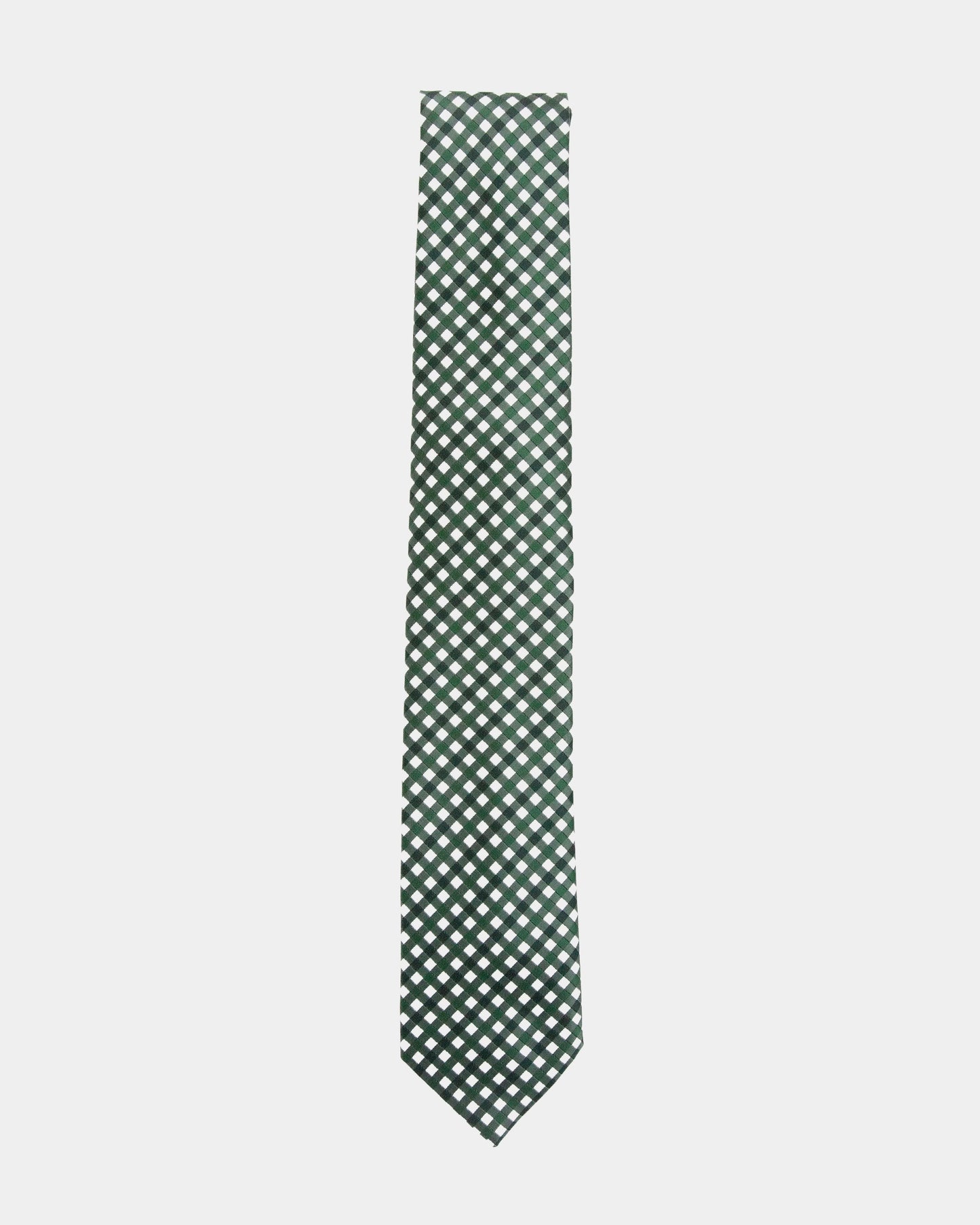 Immortal Green Gingham Tie