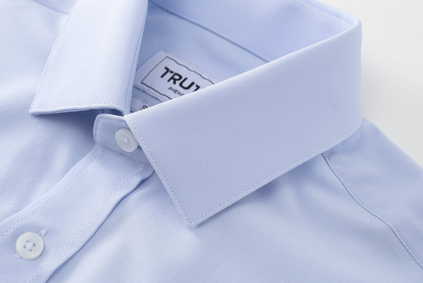 Phenom Classic Light Blue Short Sleeve Dress Shirt