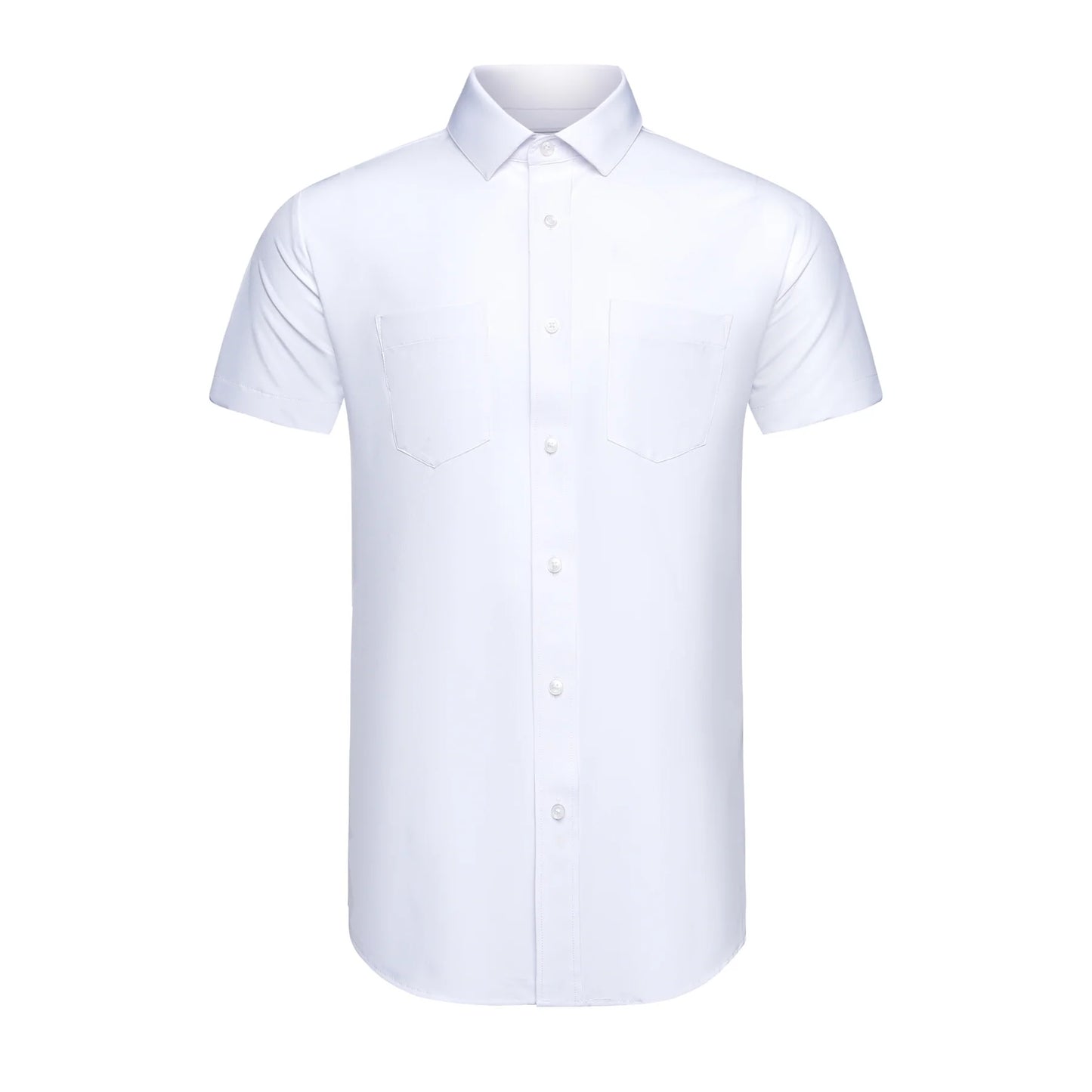 Phenom Classic White Dress Shirt Short/Long Sleeve