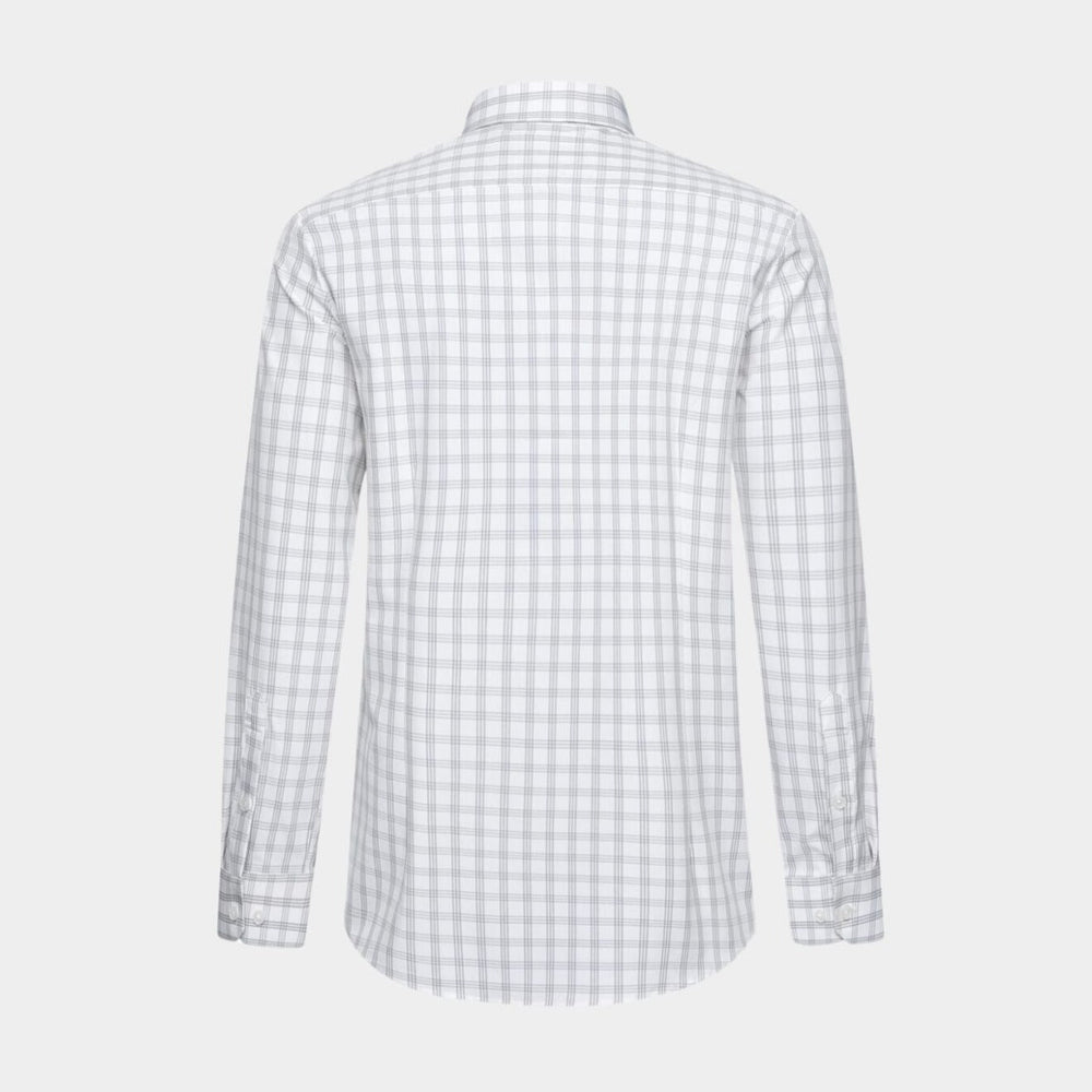 Phenom Professional Grey Tartan Dress Shirt