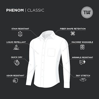 Phenom Classic White Dress Shirt