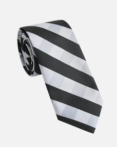 Immortal Checkered Tie Black/White