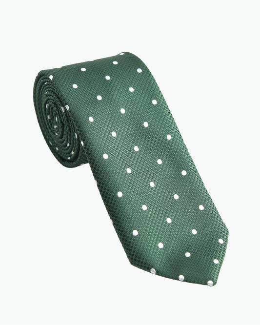 Immortal Green Polka Dot Tie