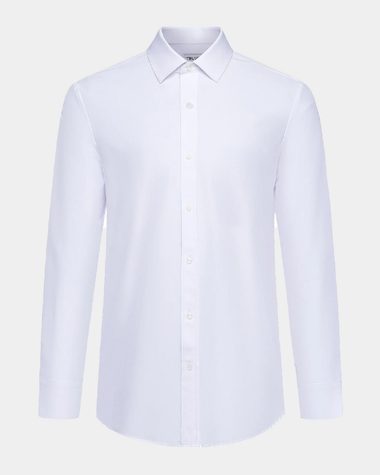 Phenom Professional White Long Sleeve Men's Dress Shirt