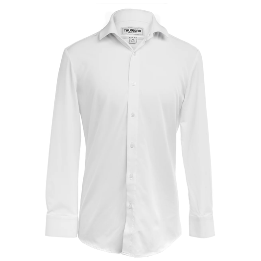 Phenom Professional White Long Sleeve Men's Dress Shirt