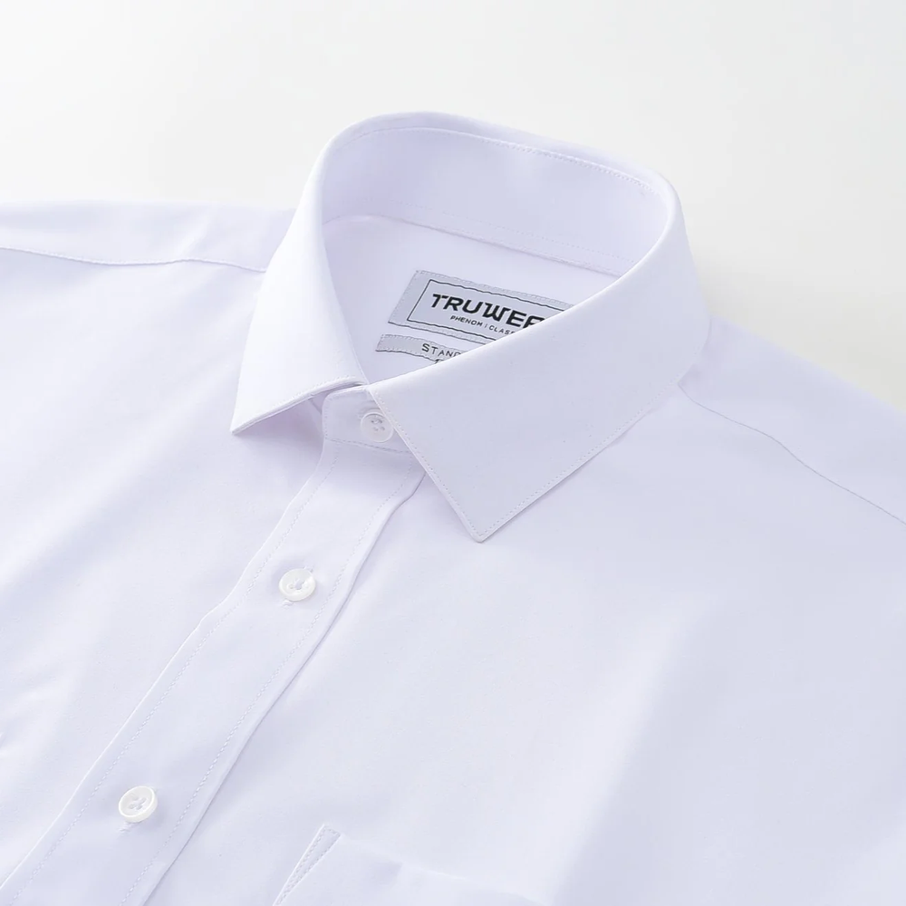 Phenom Classic White Short Sleeve Dress Shirt