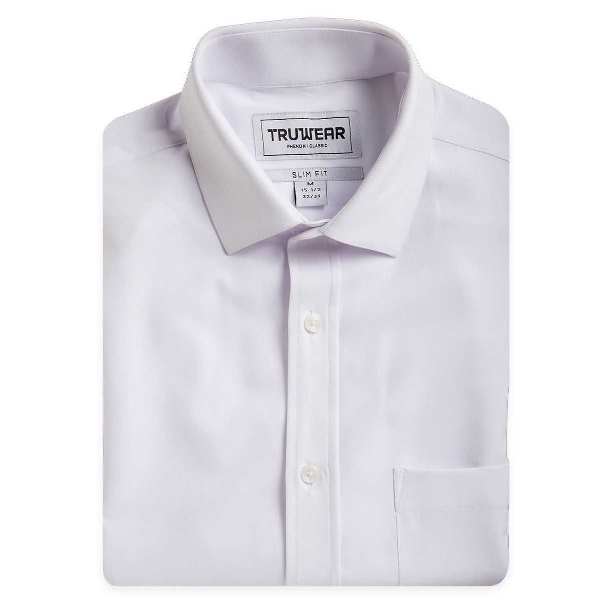 Phenom Classic White Short Sleeve Dress Shirt